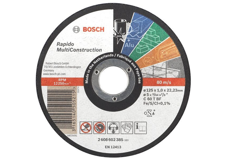 Disque Multi Construction Bosch 2608602385