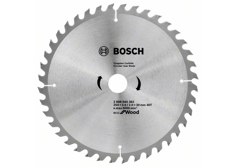 Lame de scie circulaire  ECO Optiline Wood 254x30mm T40 Bosch 2608644383