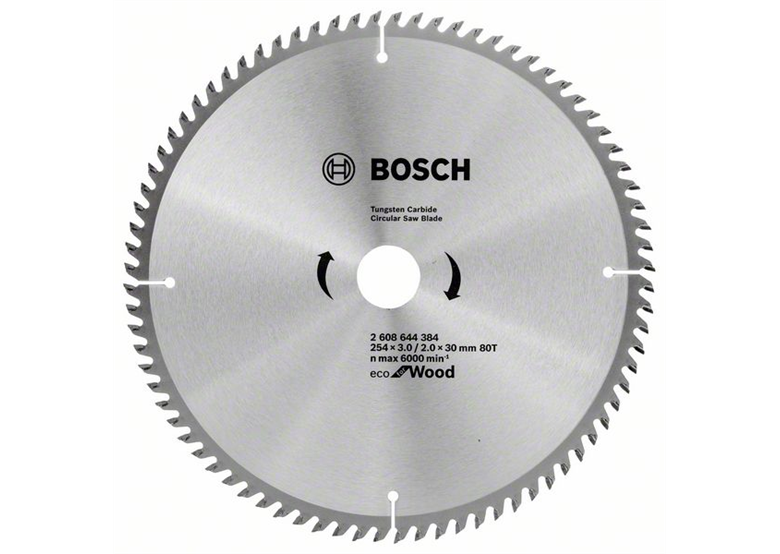 Lame de scie circulaire  ECO Optiline Wood 254x30mm T80 Bosch 2608644384