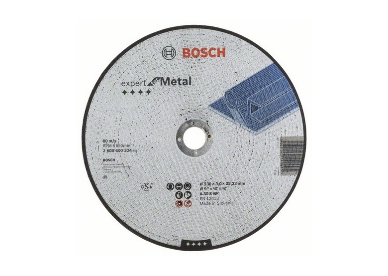 Disque à métal 230x22,23x3mm Bosch A 30 S BF