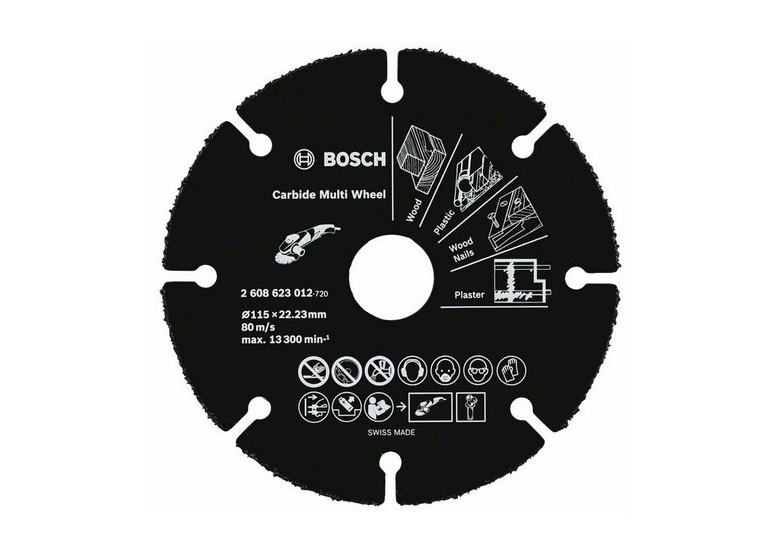 Disque à tronçonner carbure Multi Wheel Bosch Carbide Multi Wheel