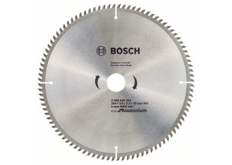 Lame de scie pour couper l'aluminium 254x30mm T80 Bosch ECO Alu