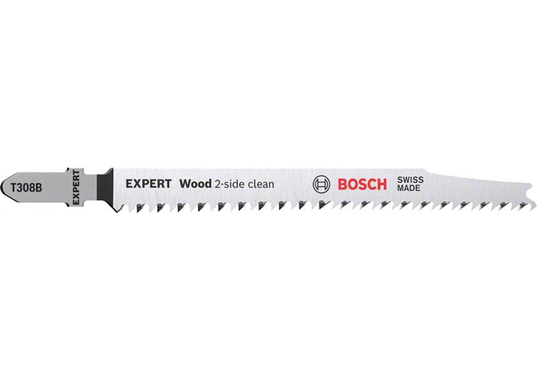 Lame de scie sauteuse, 5pcs Bosch EXPERT Wood 2-side clean T 308 B