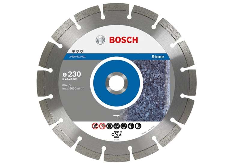Disque diamant 125x22,23x1,6mm Bosch Standard for Stone