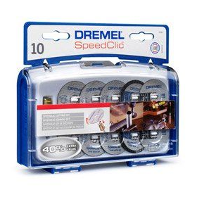 Kit de disques Speedclic 10 pièces + goupille Dremel 2615S690JA