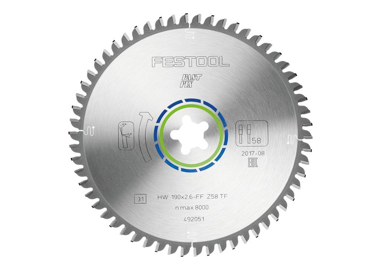 Scie circulaire spéciale Festool 190X2,6 FF TF58