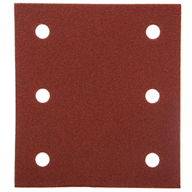 Papier abrafif velcro 114 x 102 mm (6 ouvertures) grain, 100, 50 pièces Makita P-42444
