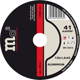 Disque coupant pour aluminium 125x1,0x22mm MC2 9409612500