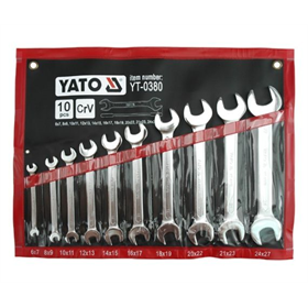 Clés plates 6-27 mm en satin Yato YT-0380