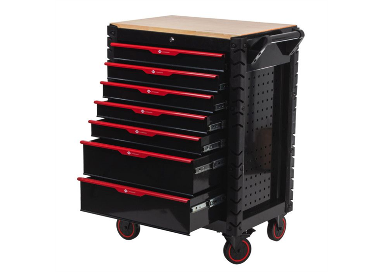 Chariot à outils avec équipement, 215 pièces. Airpress 79169