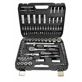 Clés à douilles 1/2", 1/4", jeu de 108 éléments Awtools AW39108BL