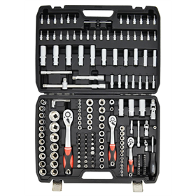 Clés à douilles 1/2", 1/4", 3/8", jeu de 173 éléments Awtools AW39173BL
