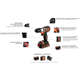 Perceuse-visseuse sans fil BlackDecker ASD18KB