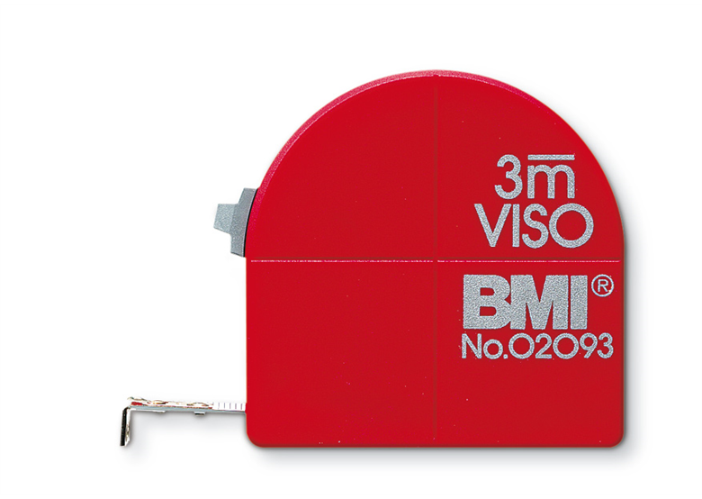 Ruban à mesurer VISO 3 m avec fenêtre et compas BMI VISO