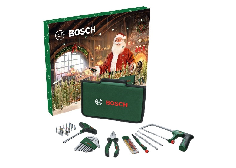 Calendrier de l'Avent avec un ensemble d'outils à main de 41 pièces. Bosch 1600A039HD