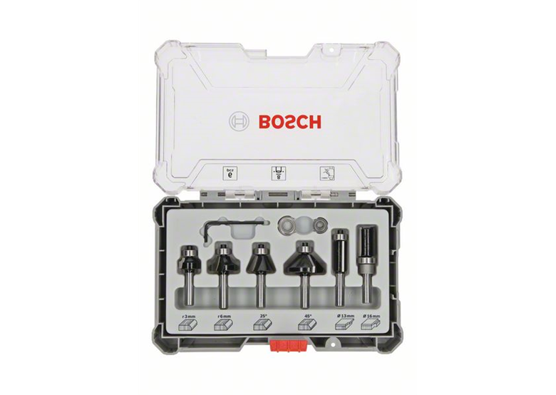 Jeu de fraises avec queue 8mm 6pcs Bosch 2607017469