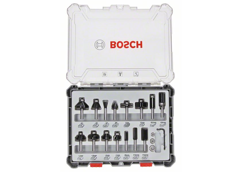 Jeu de fraises à rainurer 6mm 15pcs. Bosch 2607017471