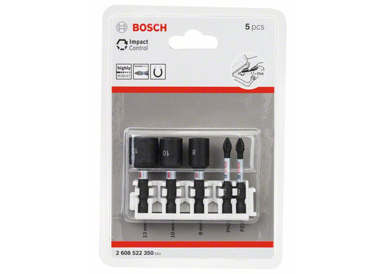 Set de 5 Embouts de vissage Impact Control Bosch 2608522350