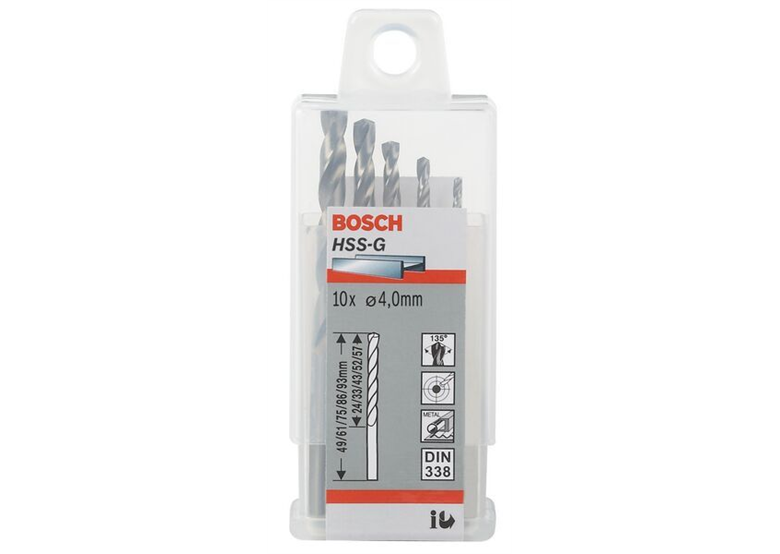 Forets à métaux rectifiés HSS-G, DIN 338 Bosch 2608585503