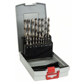 Forets à métaux HSS-G, DIN 338, 135°, assortiment ProBox de 19 pièces Bosch 2608587013