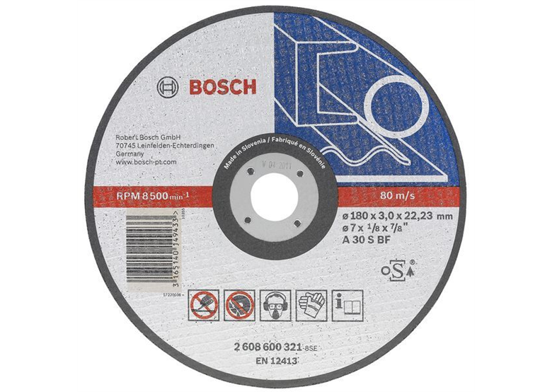 Disque à tronçonner, à moyeu plat, moulé AS 24 R, 230mm, 22,23mm Bosch 2608600546
