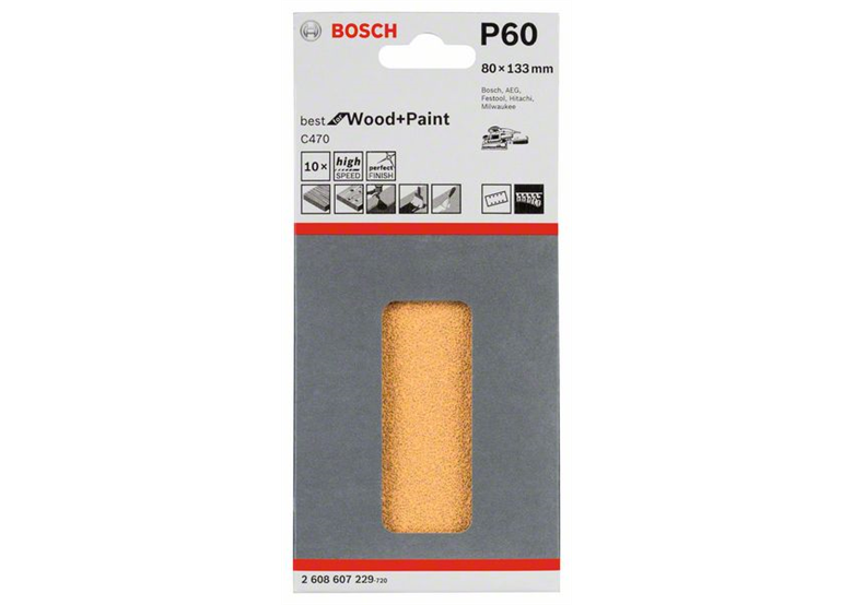 Feuille abrasive C470, emballage  10 pcs. Bosch 2608607229