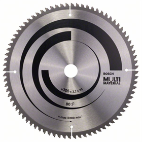 Lame de scie circulaire Multi Material 305x30mm T80 Bosch 2608640452
