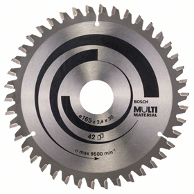 Lame de scie circulaire Multi Material 165x30mm T42 Bosch 2608640519