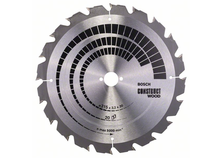 Lame de scie circulaire Construct Wood 315x30mm T20 Bosch 2608640691