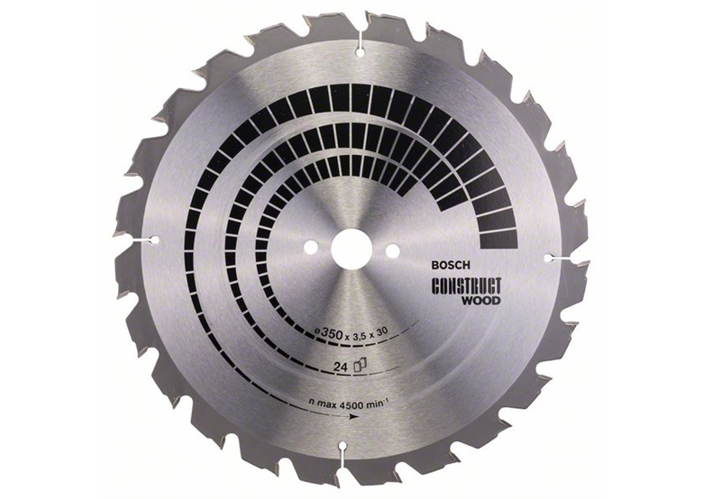 Lame de scie circulaire Construct Wood 350x30mm T24 Bosch 2608640692