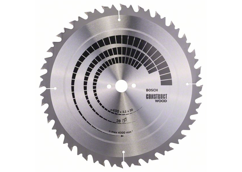 Lame de scie circulaire Construct Wood 400x30mm T28 Bosch 2608640703