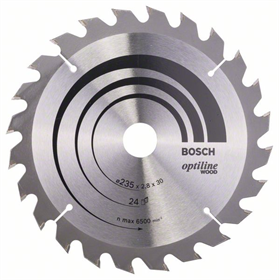 Disque Optiline Wood 235x30/25mm T24 Bosch 2608640725