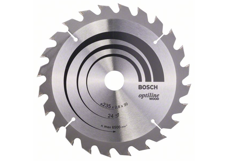 Disque Optiline Wood 235x30/25mm T24 Bosch 2608640725