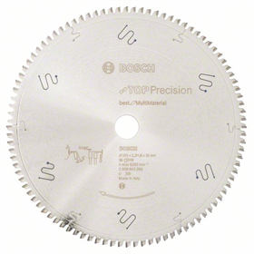 Lame de scie circulaire Top Precision Best for Multi Material 305x30mm T96 Bosch 2608642099