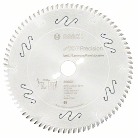 Lame de scie circulaire Top Precision Best for Laminated Panel Abrasive 250x30mm T80 Bosch 2608642109