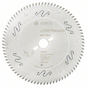 Lame de scie circulaire Top Precision Best for Wood 250x30mm T80 Bosch 2608642113