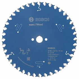 Lame de scie circulaire  Expert for Wood 184x16mm T40 Bosch 2608644036