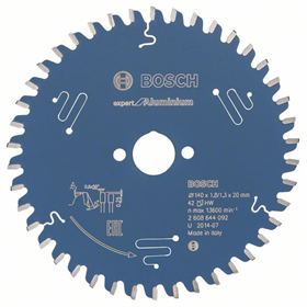 Lame de scie circulaire  Expert for Aluminium 140x20mm T42 Bosch 2608644092