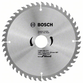 Lame de scie circulaire  ECO Optiline Wood 190x30mm T48 Bosch 2608644377
