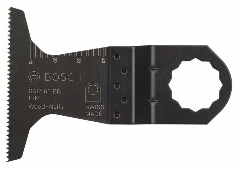 Lame  BIM pour outils avec interface SAIZ 65 BB Wood and Nails Bosch 2608662036