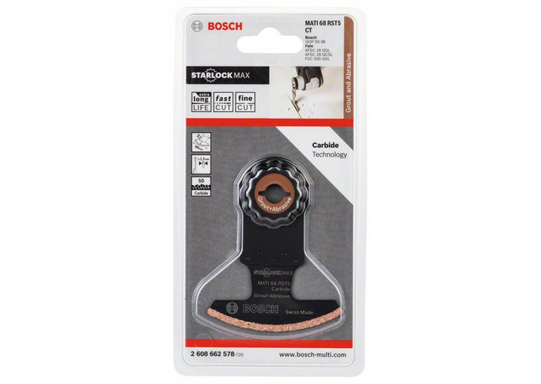 Lame de scie segment Carbide-RIFF MATI 68 RST5 Bosch 2608662578