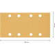 Papier abrasif 8 trous 93x186mm, G 80, 50pcs. Bosch 2608900937