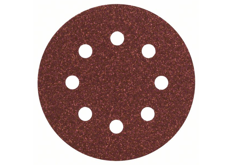 Set de feuilles abrasives pour ponceuse excentrique 125mm, G80, 5pcs Bosch 2609256A17