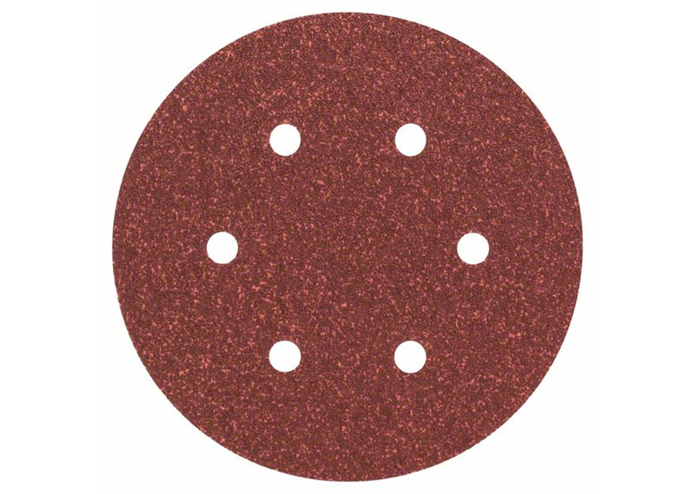 Set de feuilles abrasives pour ponceuse excentrique, G60, 5pcs Bosch 2609256A30