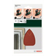 Papier de verre K80/120/180 pour ponceuses universelles 6 pièces. Bosch 2609256A72