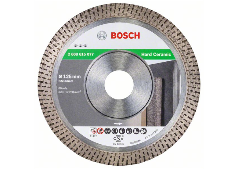 Disque diamant 125x22,23mm Bosch Best for Hard Ceramic