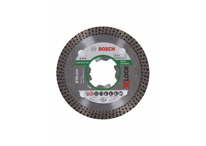 Disque diamant X-Lock 85mm Bosch Best for Hard Ceramic