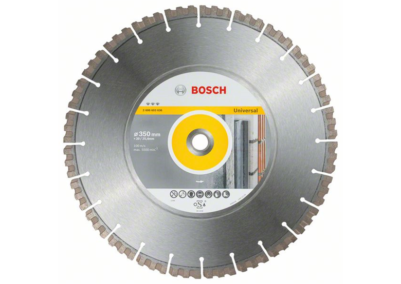 Disque à tronçonner diamanté 350mm Bosch Best for Universal
