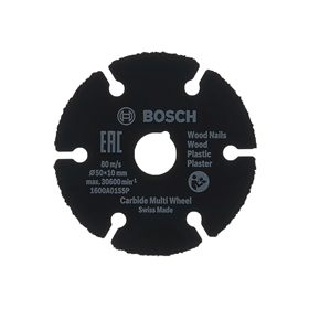 Disque à découper universel 50x10mm Bosch Carbide Multi Wheel