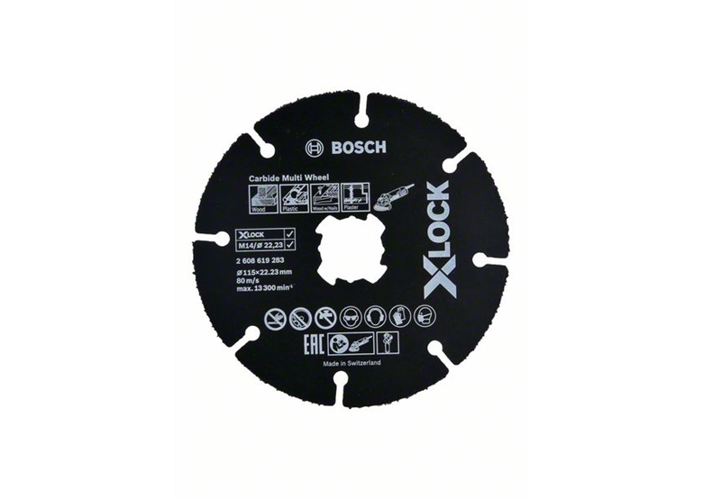 Disque universel X-Lock 115mm Bosch Carbide Multi Wheel